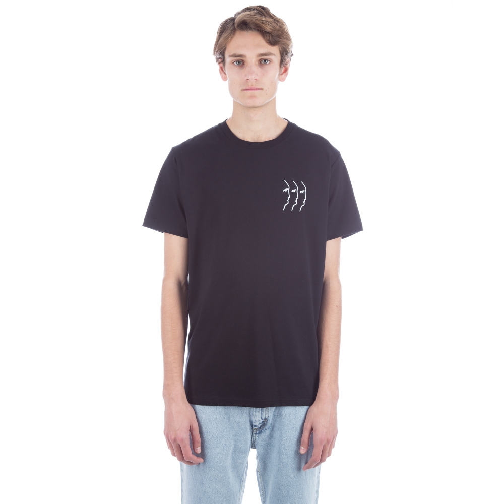 Polar Skate Co. Three Faces T-Shirt (Black)