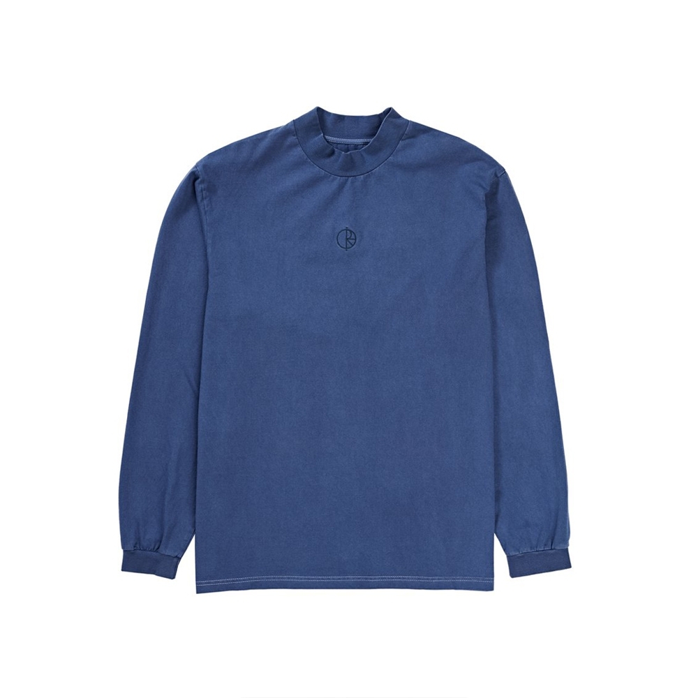 Polar Skate Co. Washed Up Mockneck Long Sleeve T-Shirt (Dusty Blue)
