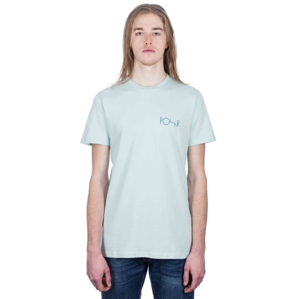 Polar Skate Co. Wavy Faces T-Shirt (Aqua)