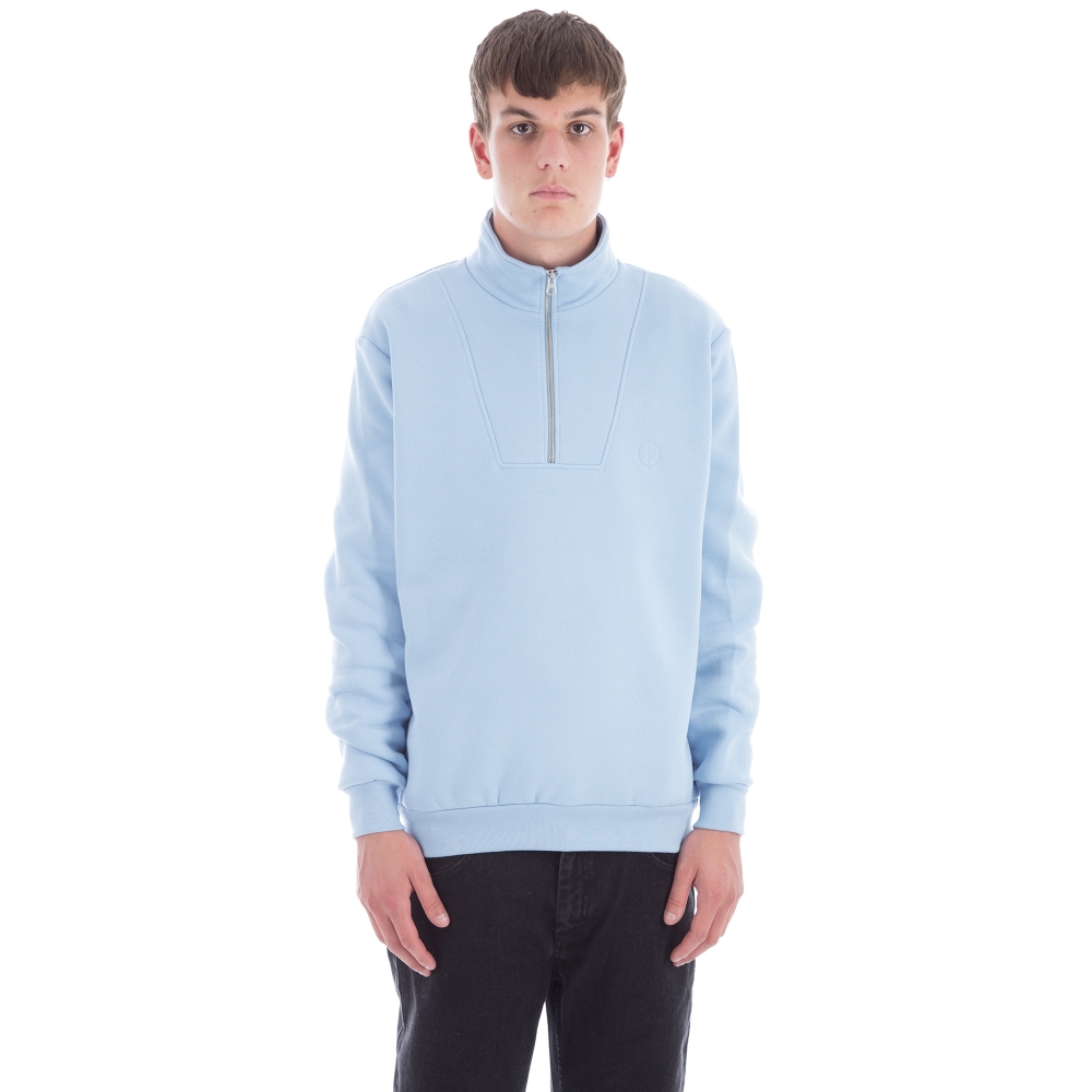Polar Skate Co. Zip Neck Sweatshirt (Powder Blue)