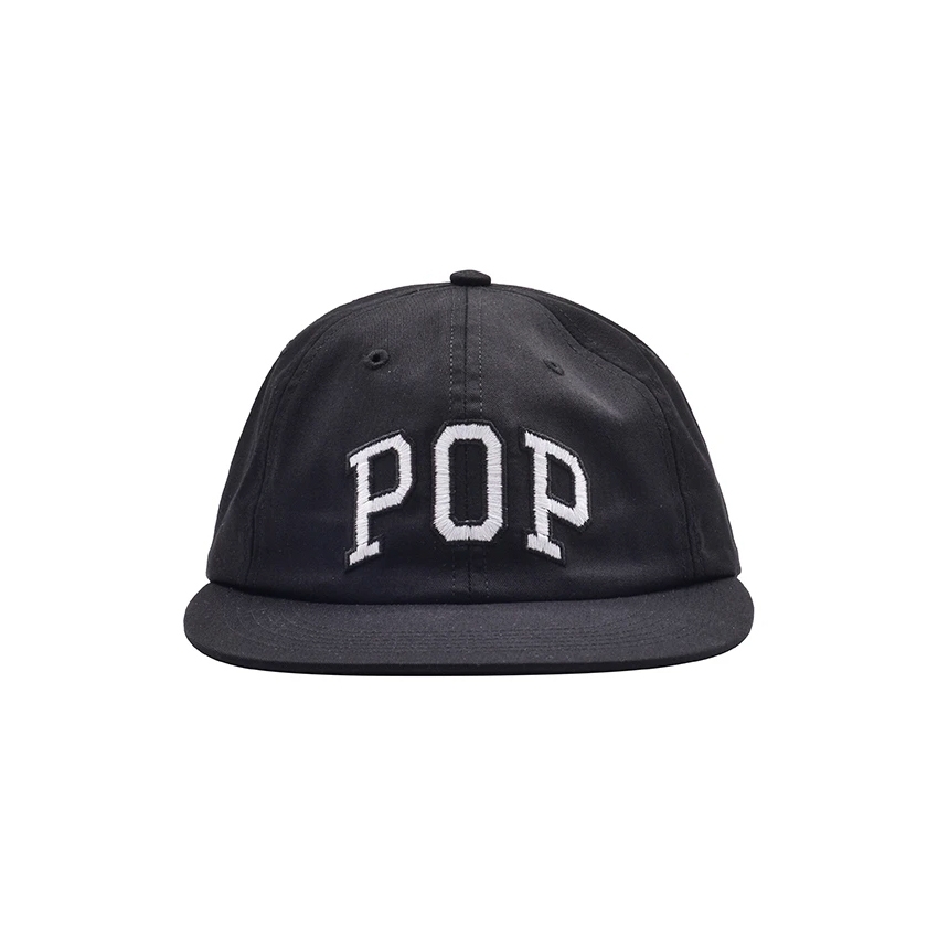 Pop Trading Company Arch 6-Panel Cap (Black)