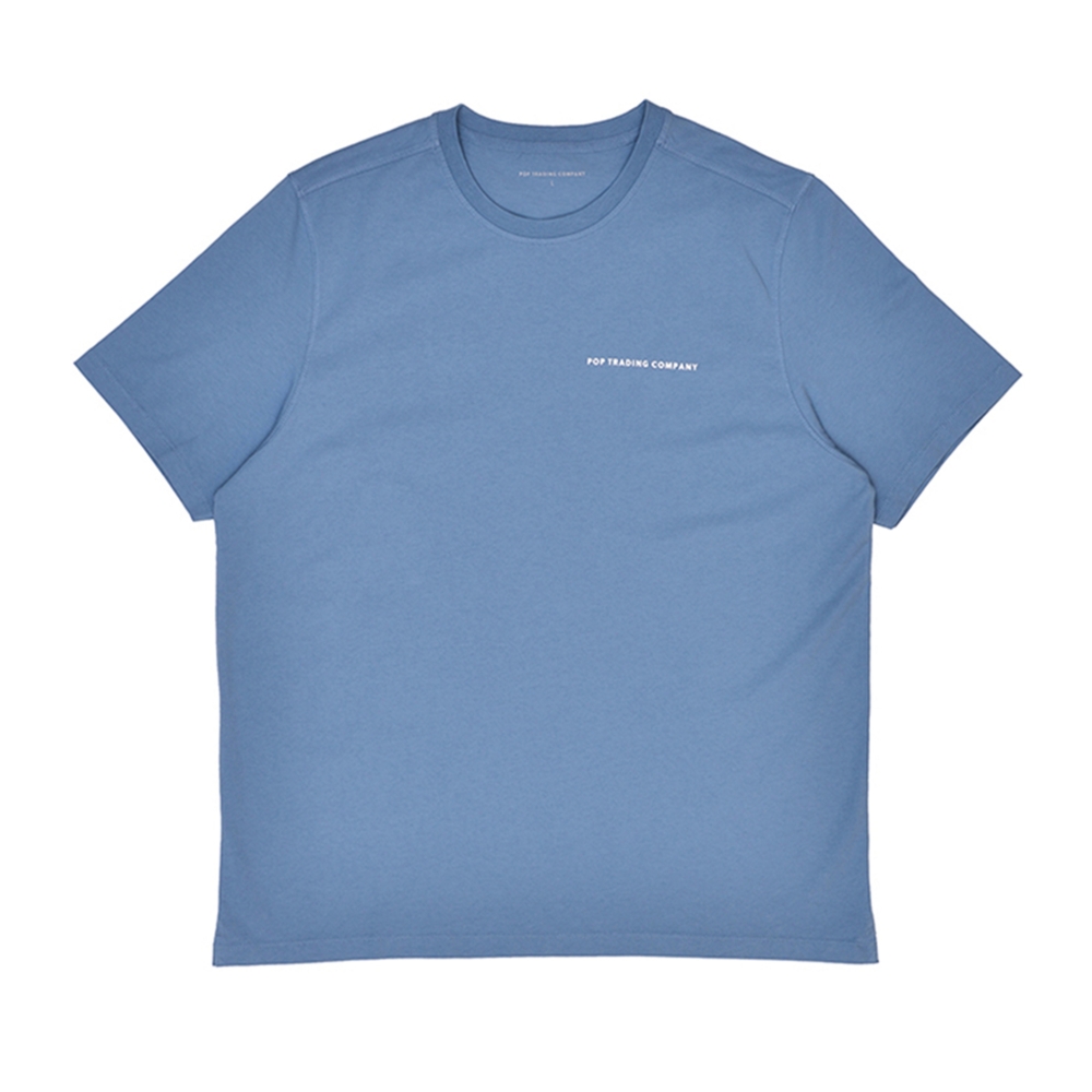 Pop Trading Company Logo T-Shirt (Blue Shadow)