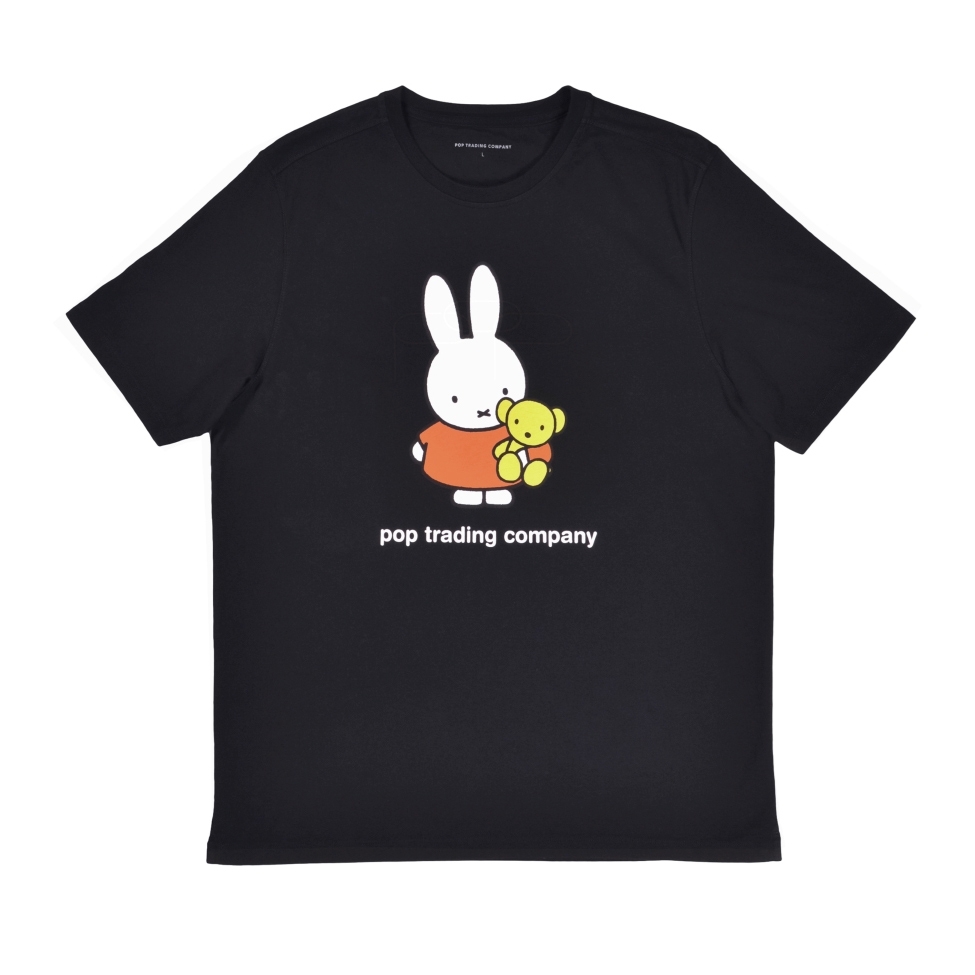 Pop Trading Company x Miffy Bear T-Shirt (Black)