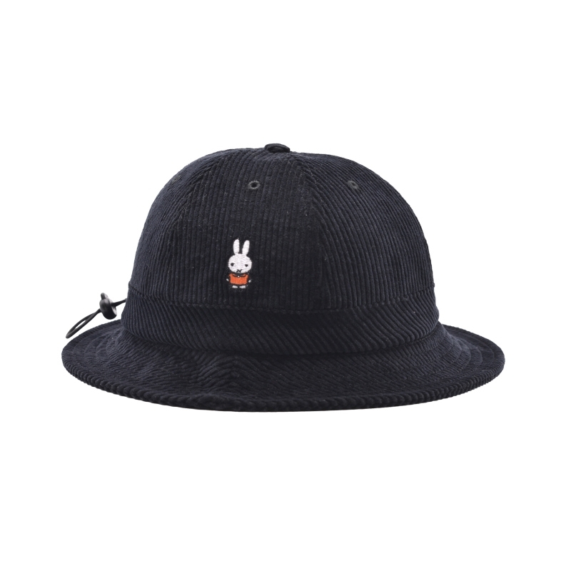 Pop Trading Company x Miffy Cord Bell Hat (Black)