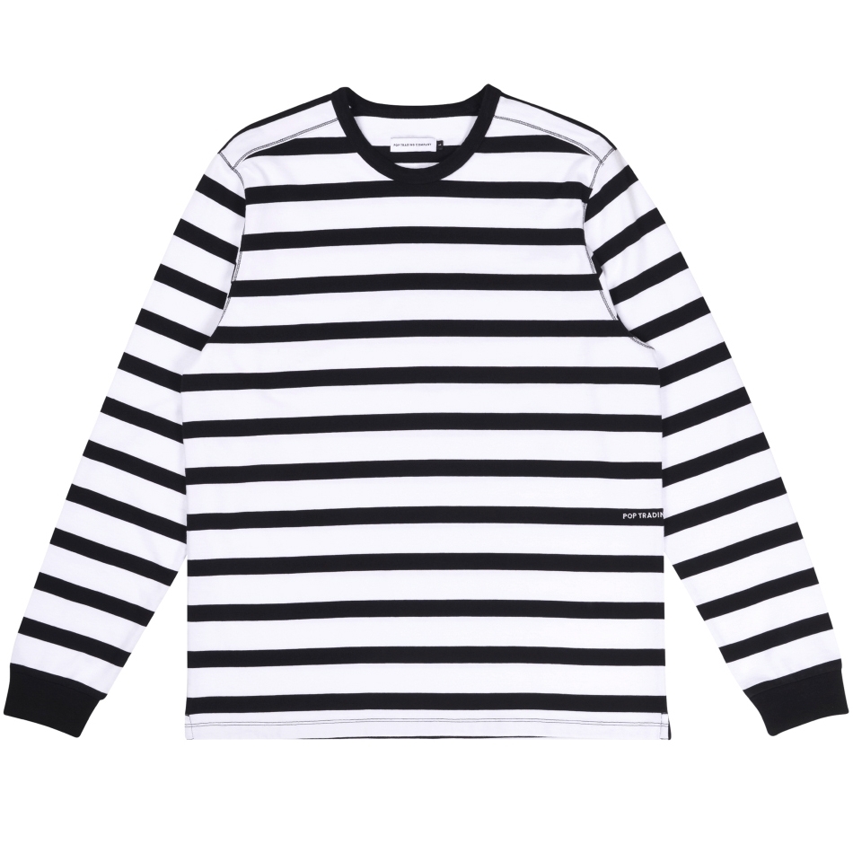 Pop Trading Company x Miffy Striped Long Sleeve T-Shirt (Black