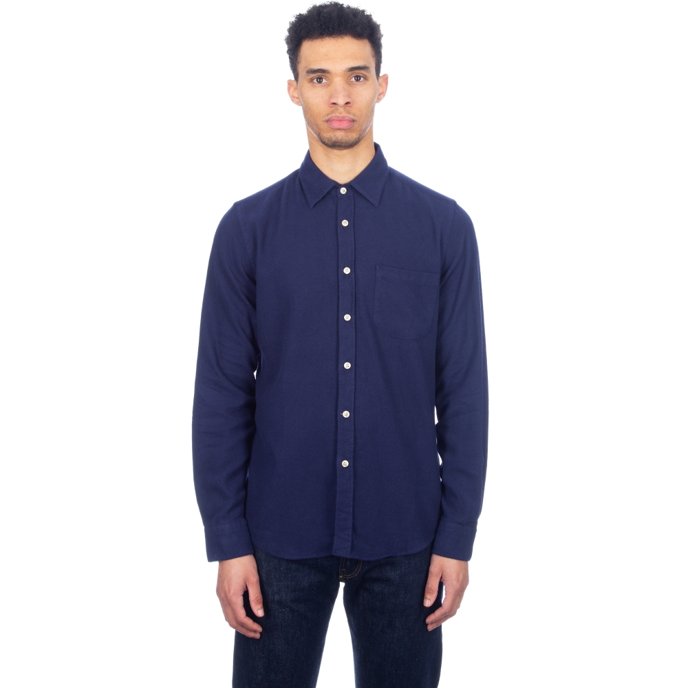 Portuguese Flannel Teca Long Sleeve Shirt (Blue)