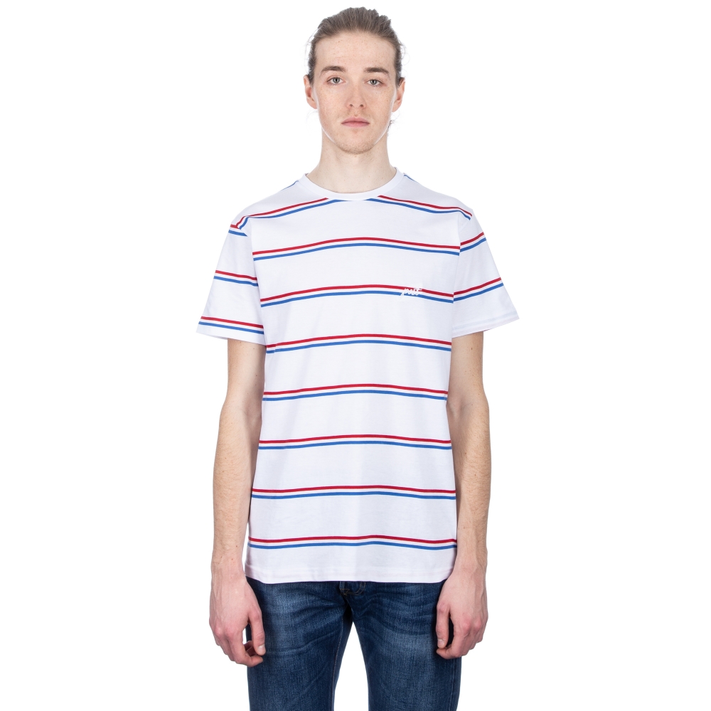 Post Details Shuffleboard Striped T-Shirt (White)