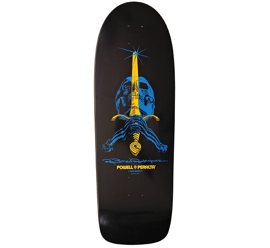 Powell Peralta Ray Rodriguez Skull & Sword Re-Issue Skateboard Deck 10"