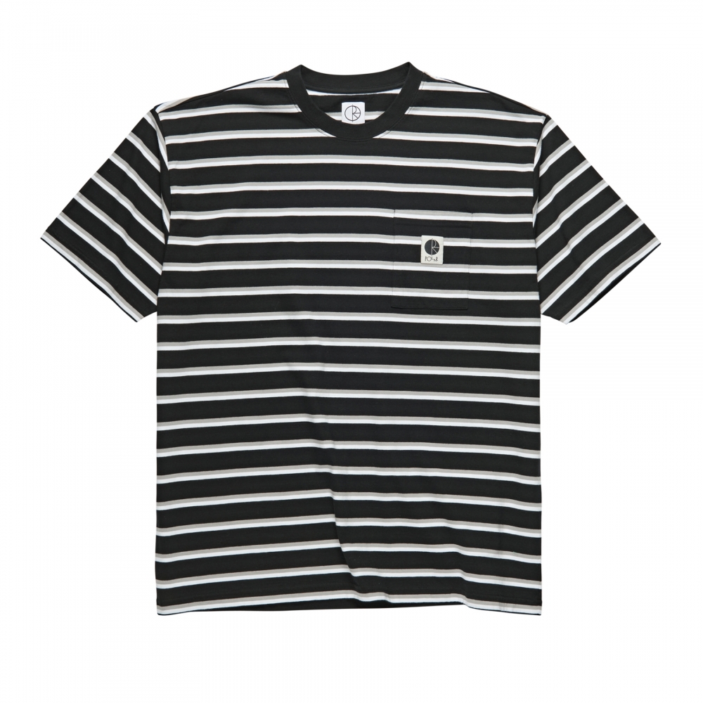 Polar Skate Co. Stripe Pocket T-Shirt (Black)
