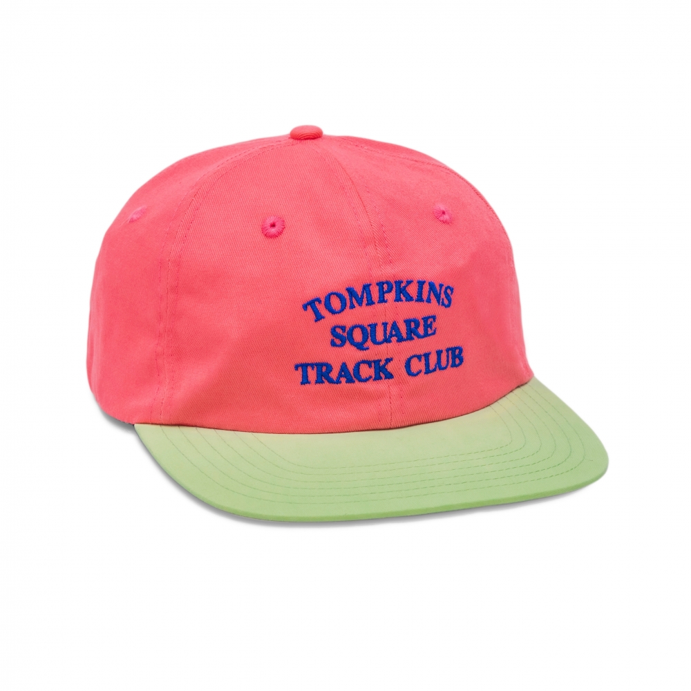 Quartersnacks Track Club Cap (Hot Pink/Light Green)