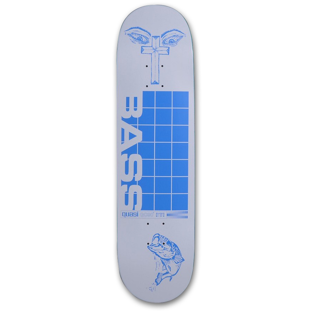 Quasi Crockett Bass One Skateboard Deck 8.25" (White/Various)