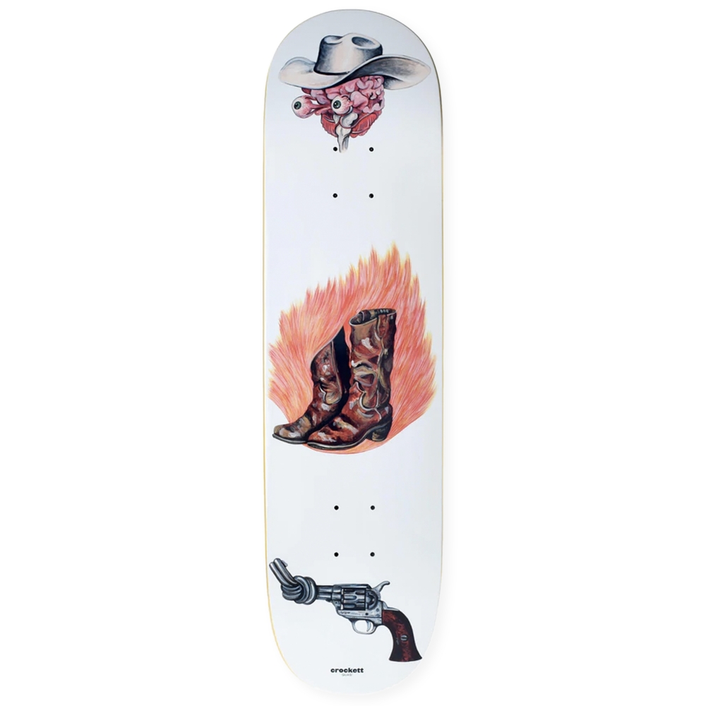 Quasi Crockett Cowboy Skateboard Deck 8.25" (White)