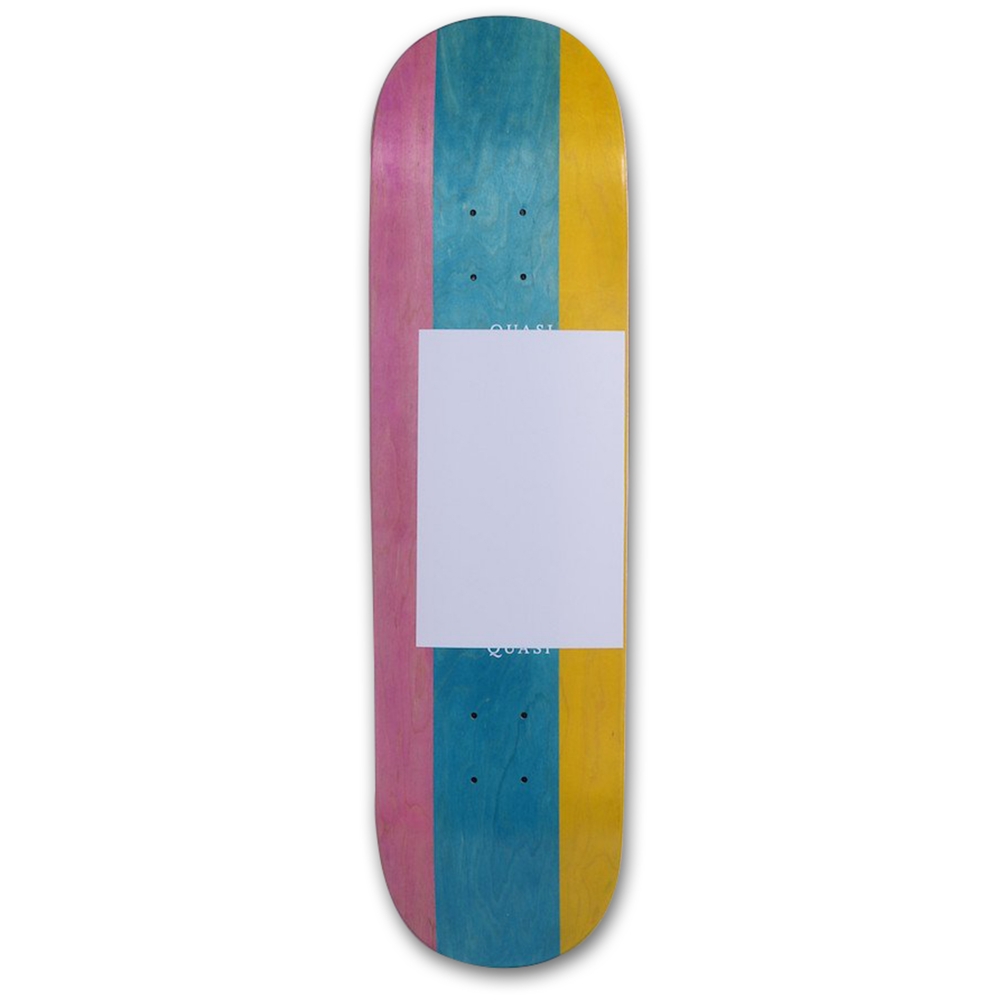 Quasi Proto Two Skateboard Deck 8.5" (3 Colour Split/White)