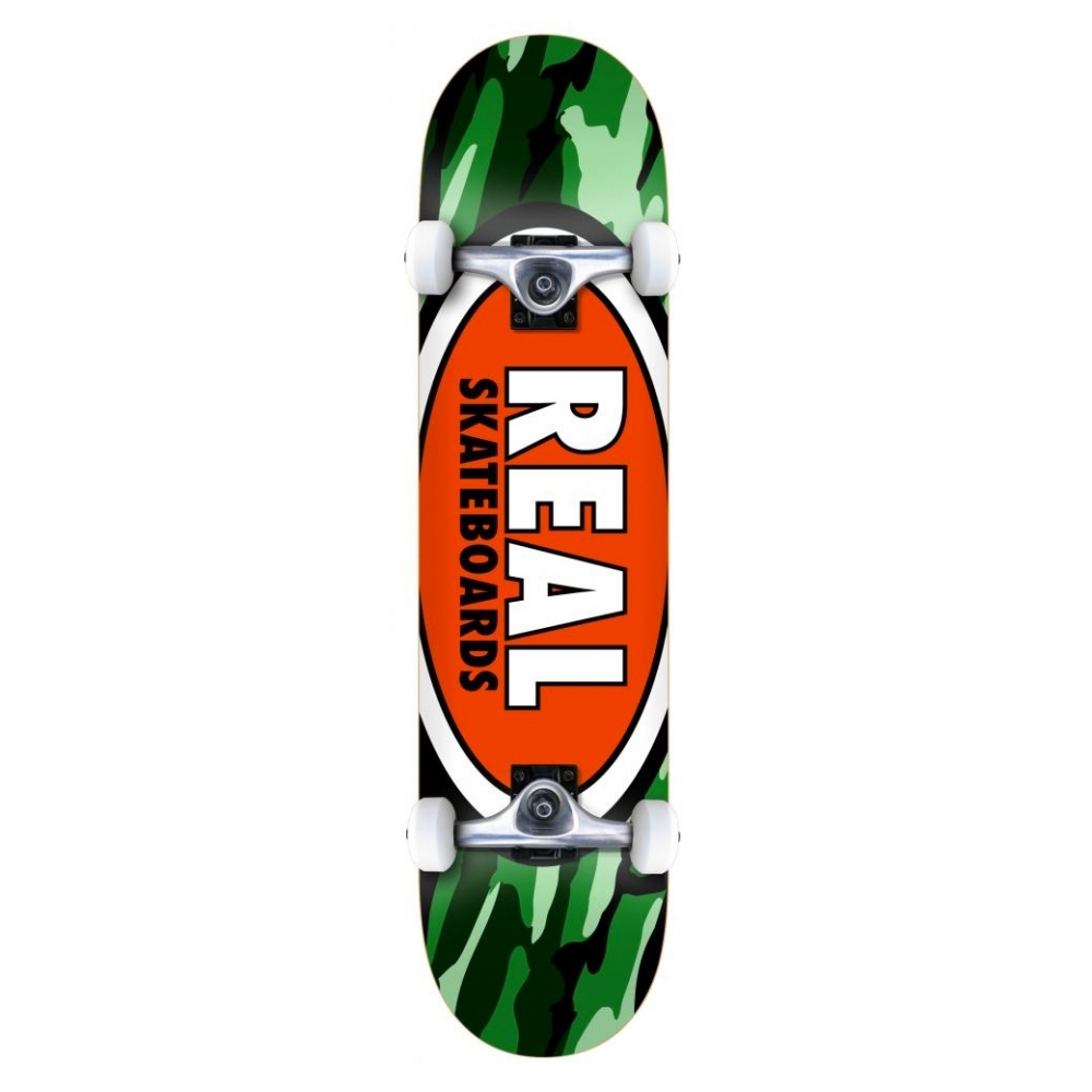 Real Team Oval Camo MD Complete Skateboard 7.75" (Multi)