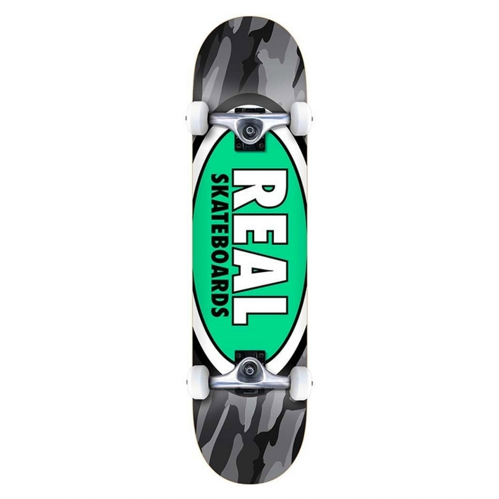 Real Team Oval Camo XL Complete Skateboard 8.25" (Multi)