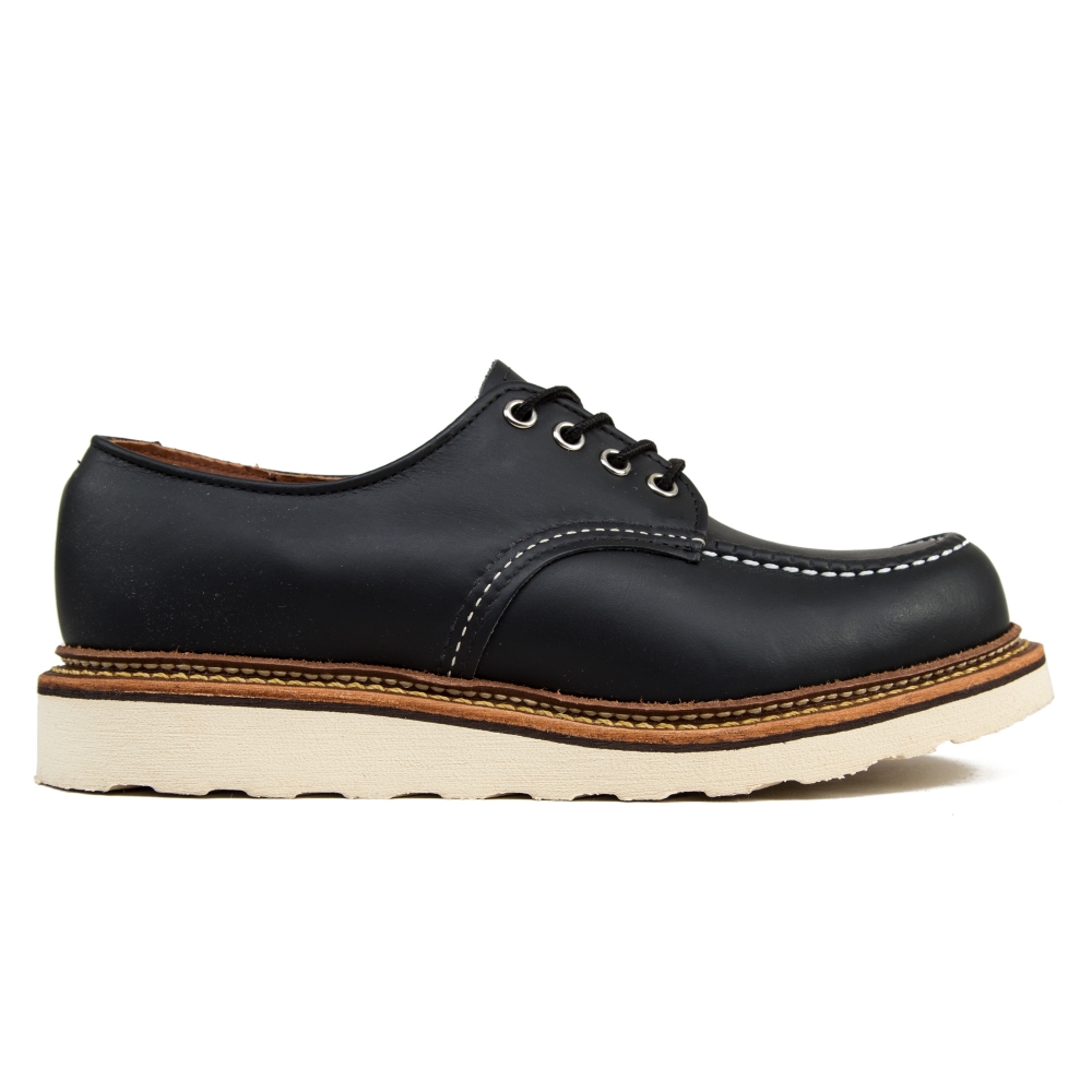 Red Wing 8106 Classic Oxford Moc Toe Shoes (Black Chrome Leather)