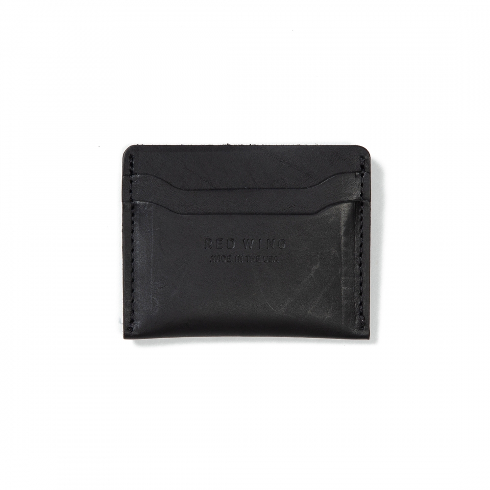 Red Wing Credit Card Holder (Black Frontier Leather)