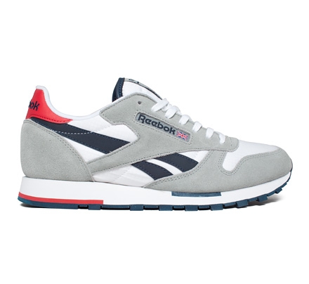 Reebok Classic Leather Utility Sport (Grey/White/Navy/Red)