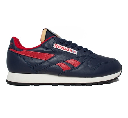 Reebok Classic Leather Vintage Inspired (Collegiate Navy/Excellent Red/Sandtrap)