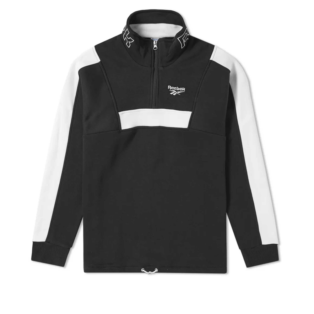 Reebok LF Quarter Zip Fleece Sweatshirt (Black)