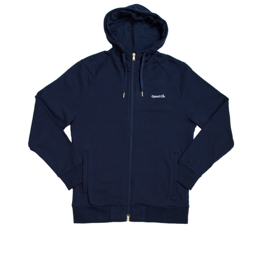 Reebok x The Good Company Full-Zip Hooded Sweatshirt (Collegiate Navy)