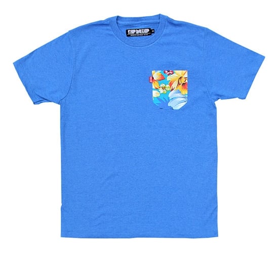 Rip N Dip Tropical Pocket T-Shirt (Aqua)