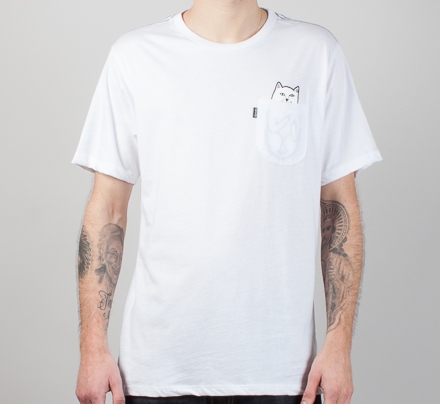 Rip N Dip Lord Nermal Pocket T-Shirt (White)