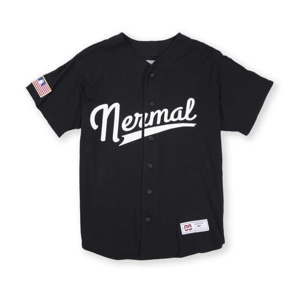 RIPNDIP Nermal League Baseball Jersey (Black)