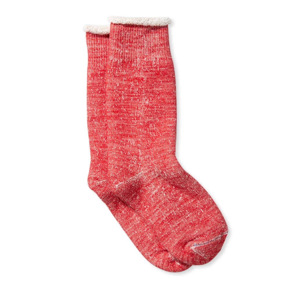 RoToTo Double Face Crew Socks (Red)