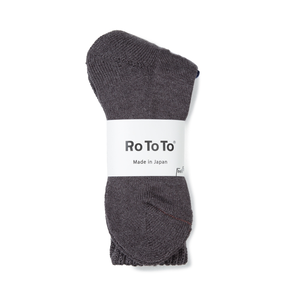 RoToTo Loose Pile Socks (Charcoal)