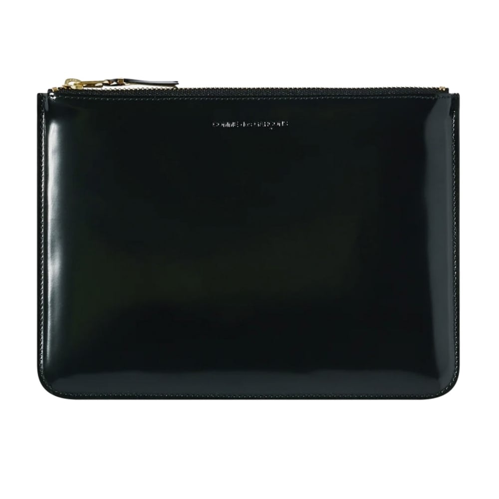 Comme des Garcons WALLET Mirror Inside Zip Pouch (Gold)