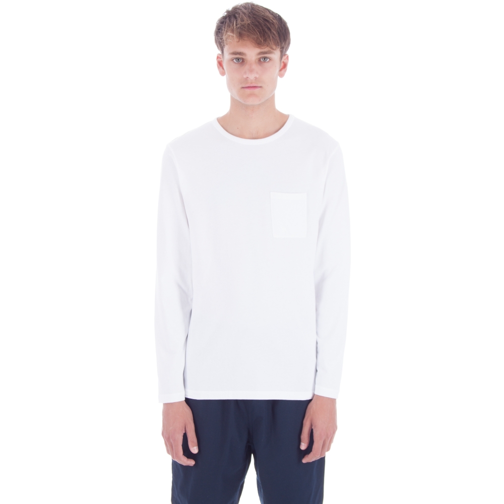 Saturday's Surf NYC James Solid Long Sleeve T-Shirt (White)