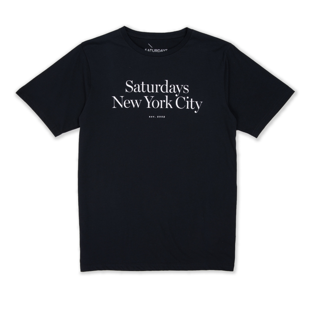 Saturday's Surf NYC Miller Standard T-Shirt (Black)