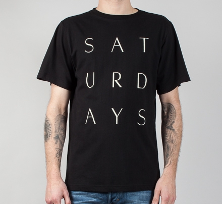 Saturday's Surf NYC Thin Stack T-Shirt (Black)