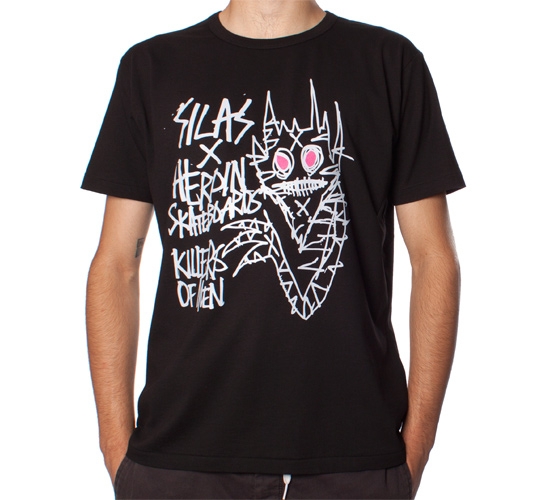 Silas X Heroin Skateboards Killers T-Shirt (Black)