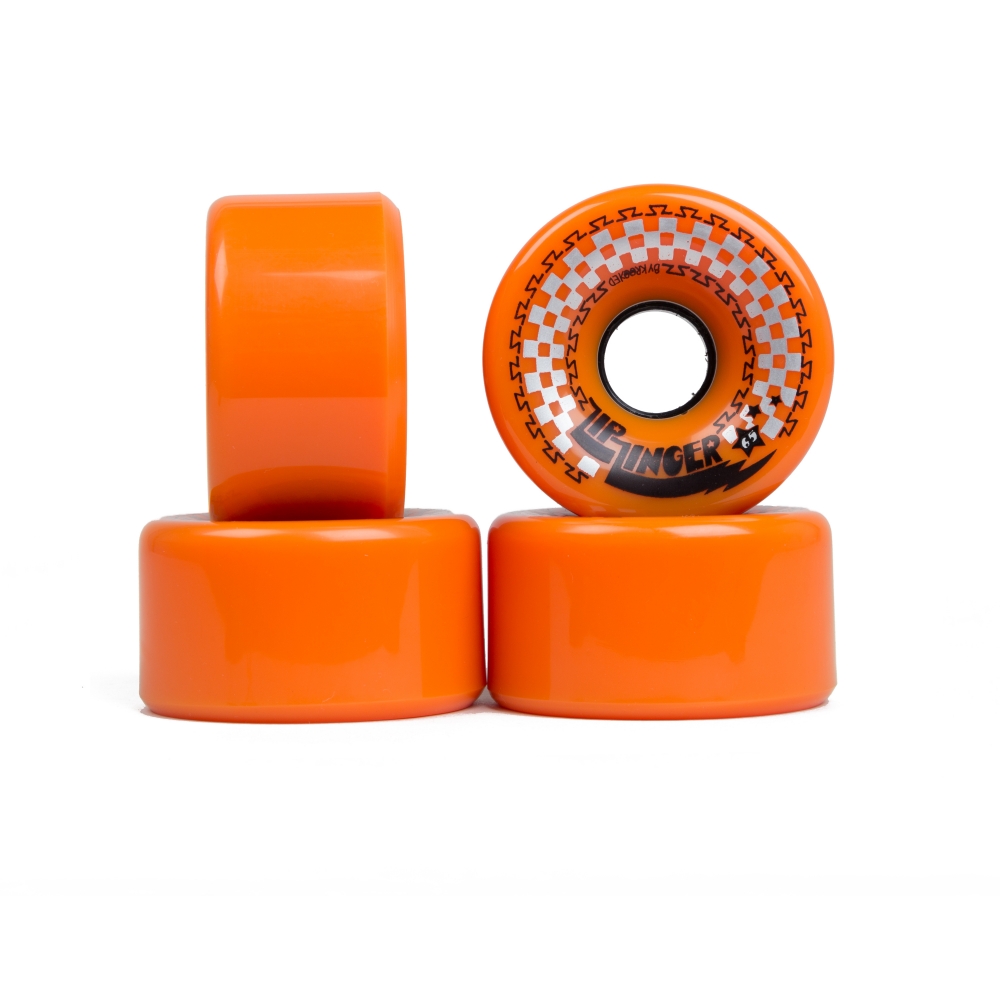 Zip Zinger Cruiser Skateboard Wheels 65mm (Orange)