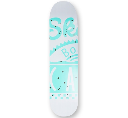 Skateboard Café Mint Choc Chip Skateboard Deck 8.125" (White)