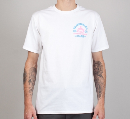 Skateboard Café Neon T-Shirt (White)