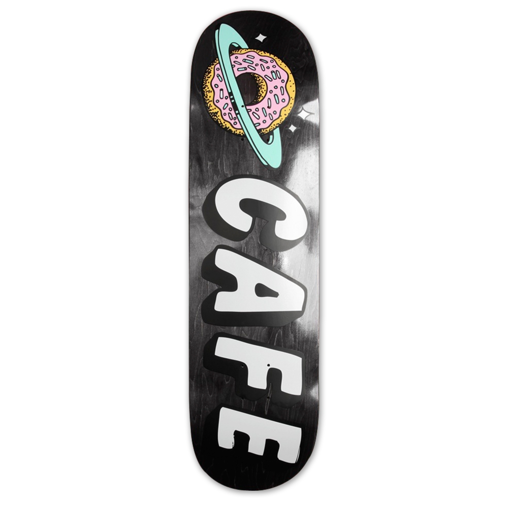 Skateboard Café Planet Donut Skateboard Deck 8.4" (Black)