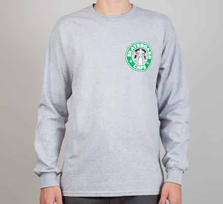 Skateboard Café Starf*cks Long Sleeve T-Shirt (Heather Grey)