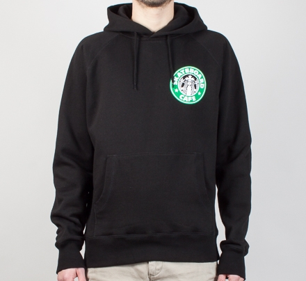 Skateboard Café Starf*cks Pullover Hooded Sweatshirt (Black)