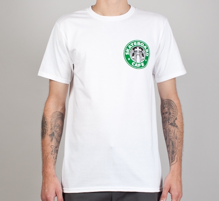 Skateboard Café Starf*cks T-Shirt (White)