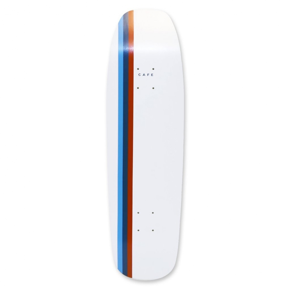 Skateboard Café Stripe Cruiser Deck 9.0" (White)