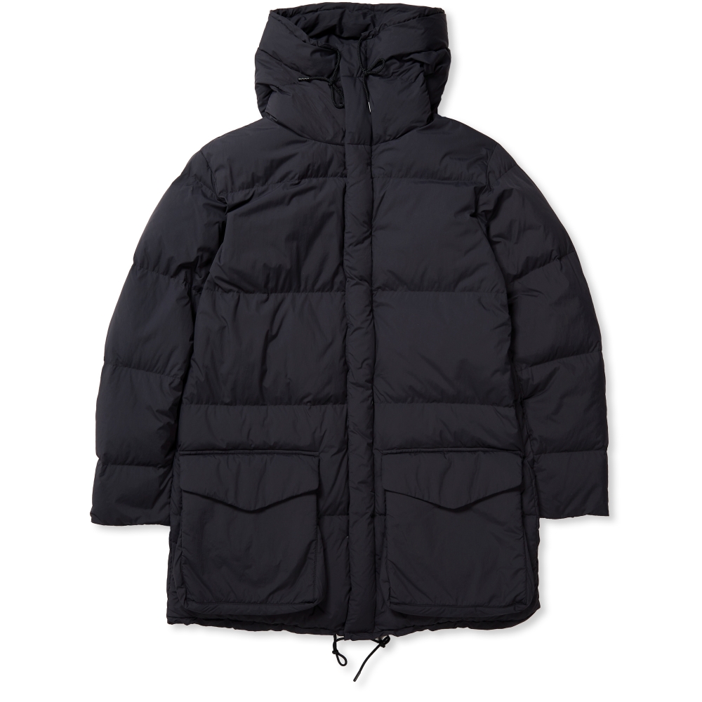 Snow Peak Recycled Nylon Ripstop Down Coat (Black) - JK-20AU016 ...