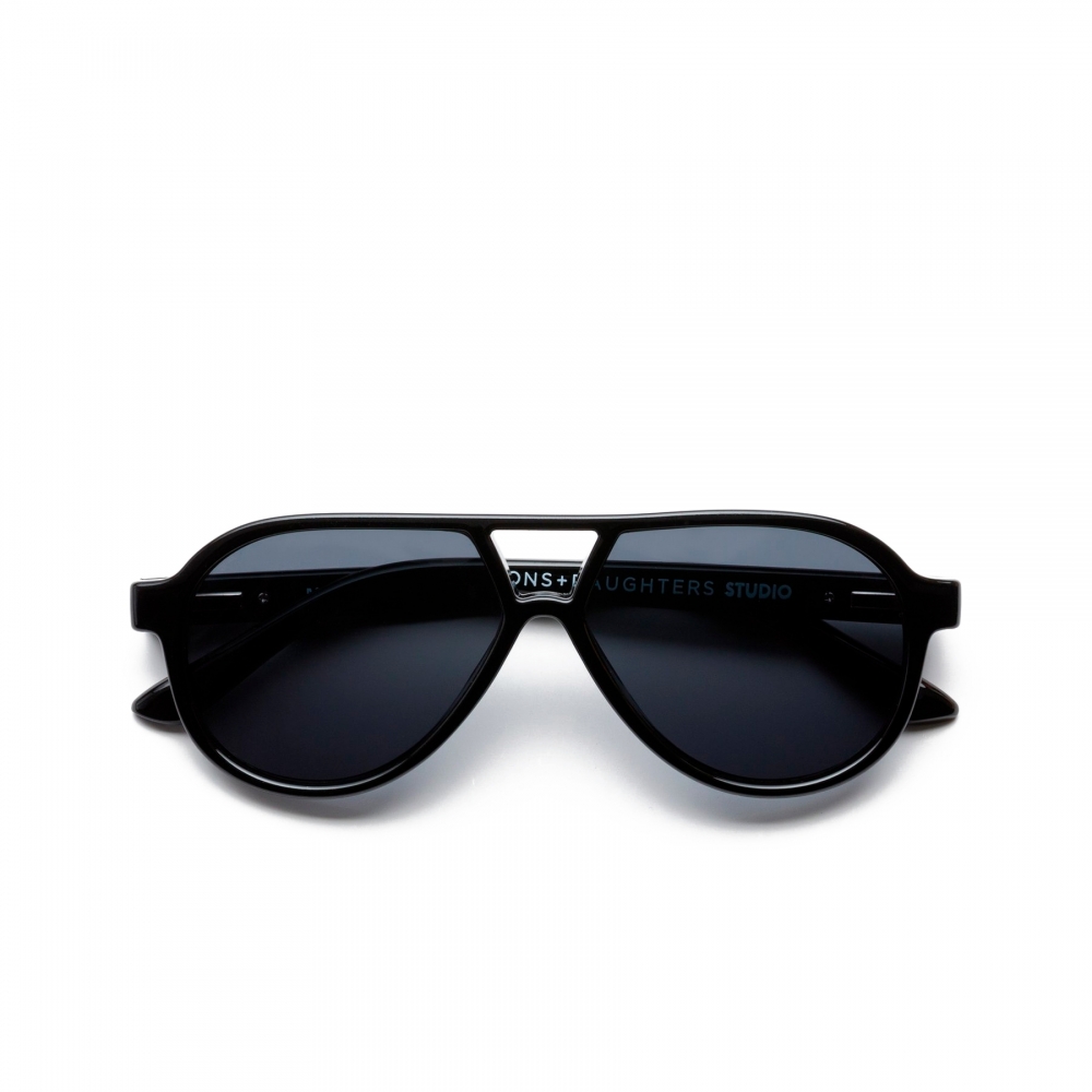 Sons + Daughters Rocky II Sunglasses (Black Gloss)