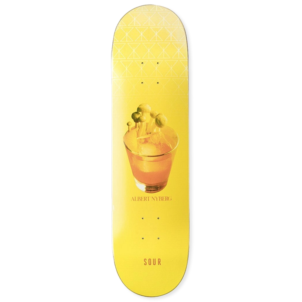 Sour Solution Albert Shroom Cocktail Skateboard Deck 8.25"