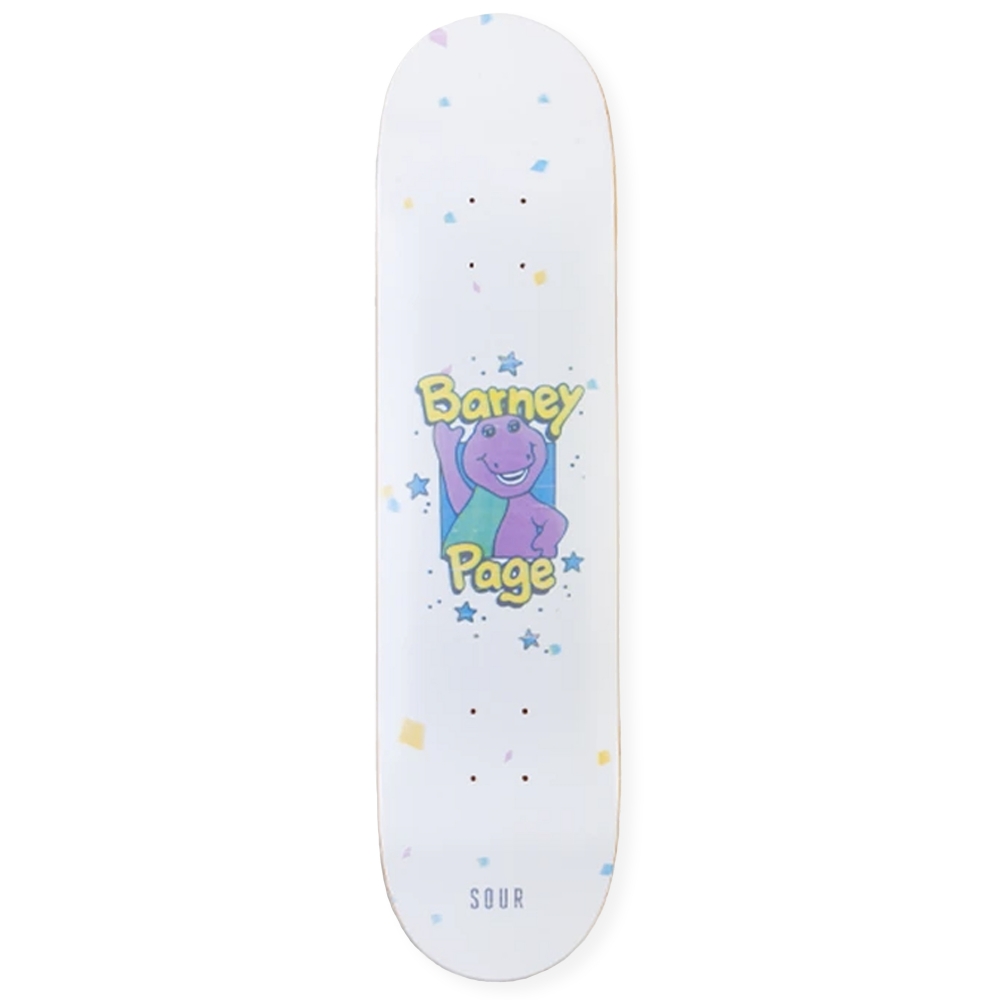 Sour Solution Barney And Friends Skateboard Deck 7.75"