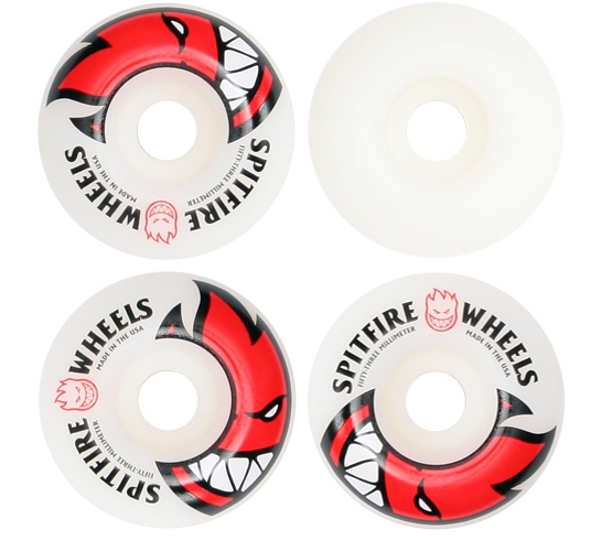 Spitfire Skateboard Wheels - 53mm Bighead (White)
