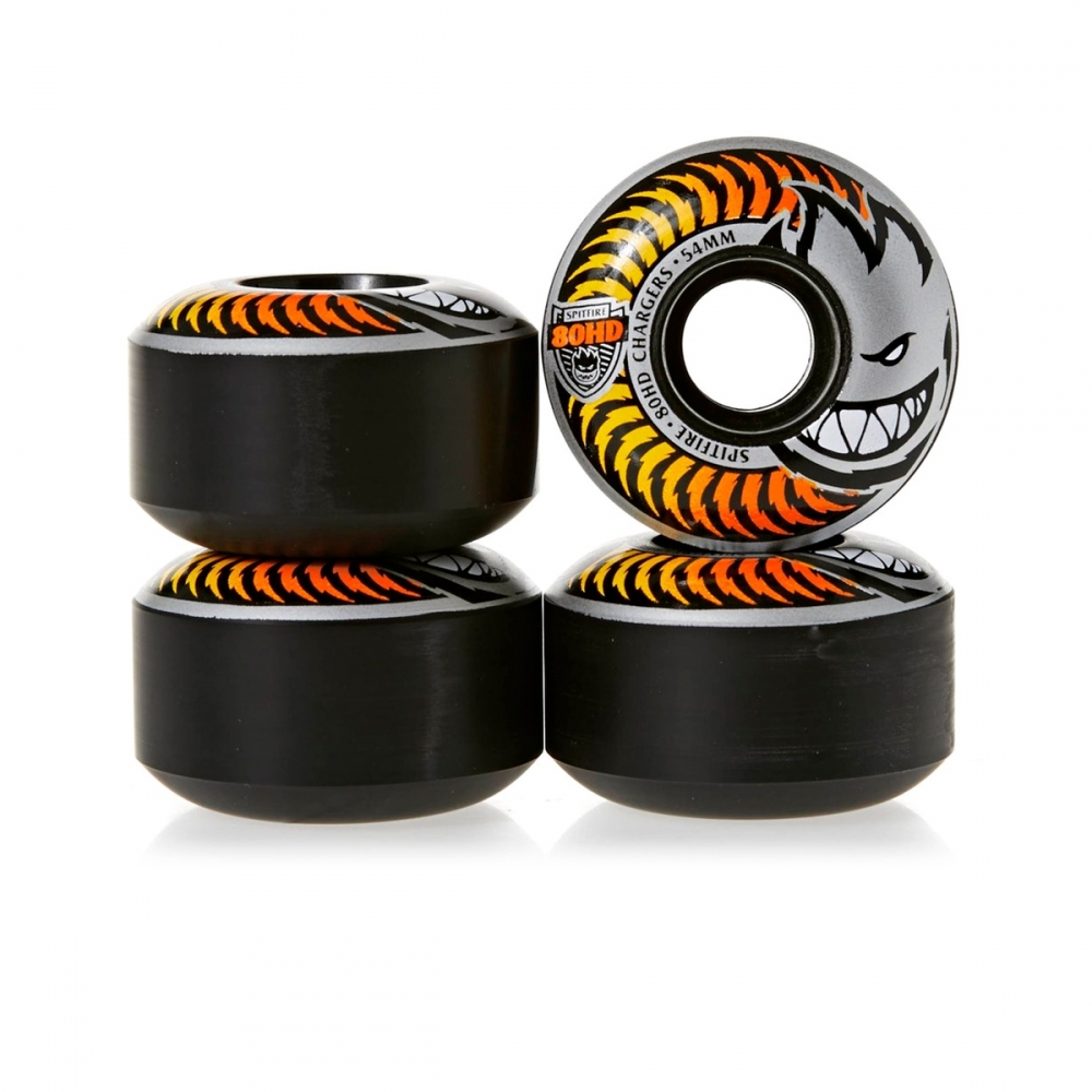 Spitfire 80HD Charger Classic Soft Skateboard Wheels 54mm (Fade Black)