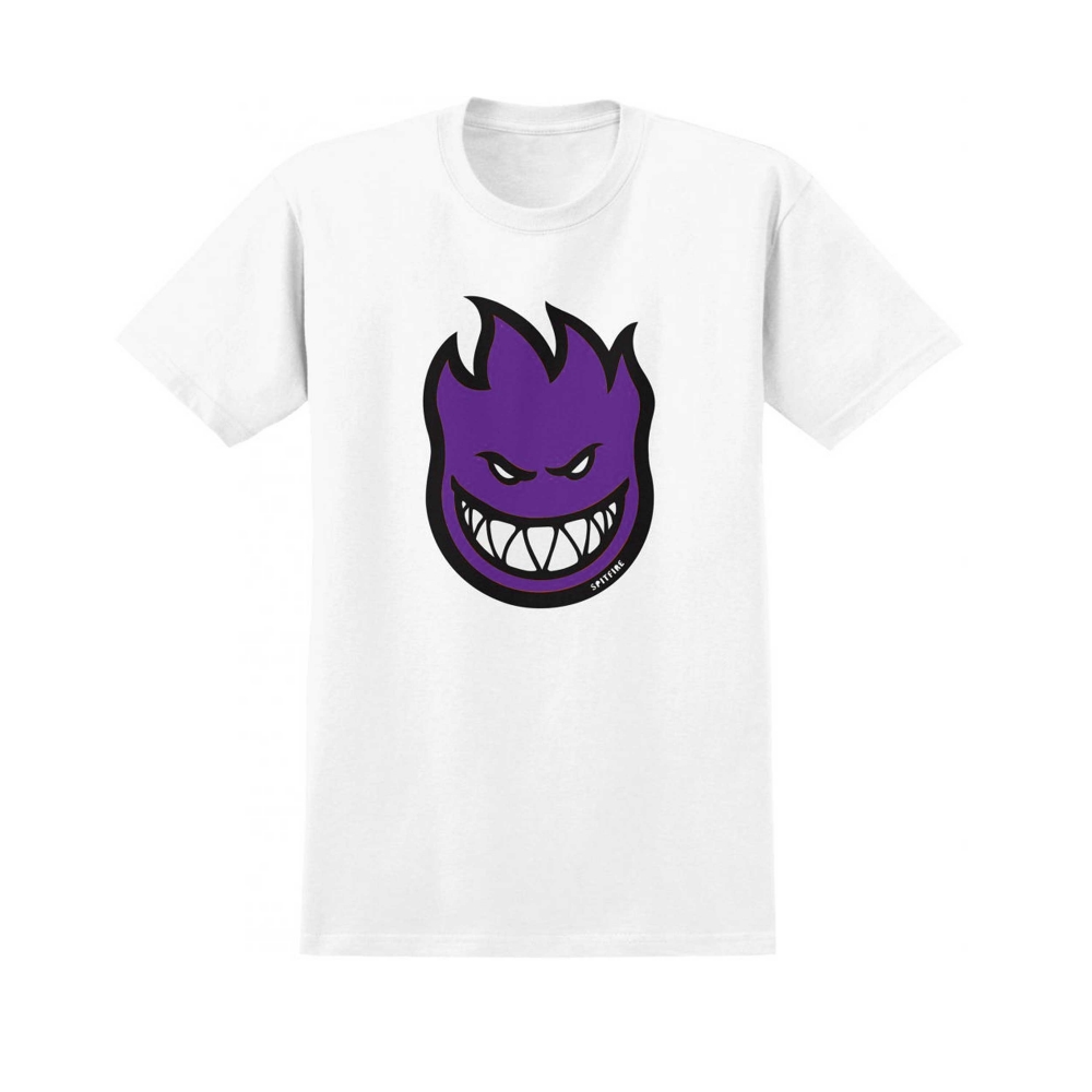 Spitfire Bighead Fill T-Shirt (White/Purple)